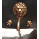 Mexican Bronze Faucets Set Lion